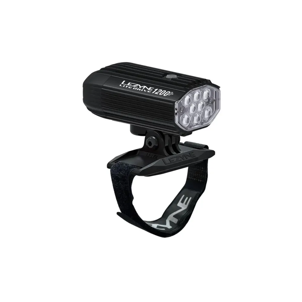 uPRISE Bikes Lezyne Lite Drive 1200+ Helmet Light - Black | Price match, 365 day return s, 18-Month Warranty, Finance Available & Free UK Delivery